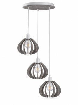 Lampa wisząca 3xE27 NICOLETA GREY 836