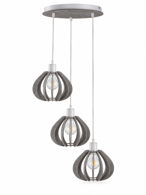 Lampa wisząca 3xE27 NICOLETA GREY 836