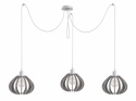 Lampa wisząca 3xE27 NICOLETA GREY 838