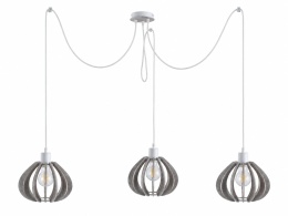 Lampa wisząca 3xE27 NICOLETA GREY 838