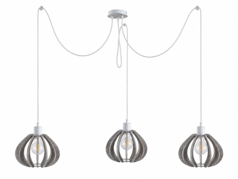 Lampa wisząca 3xE27 NICOLETA GREY 838