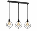Lampa wisząca 3xE27 RUBEN BLACK