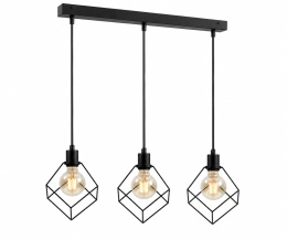 Lampa wisząca 3xE27 RUBEN BLACK