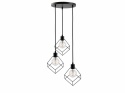 Lampa wisząca 3xE27 RUBEN BLACK