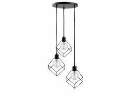 Lampa wisząca 3xE27 RUBEN BLACK