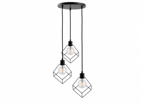 Lampa wisząca 3xE27 RUBEN BLACK