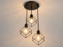 Lampa wisząca 3xE27 RUBEN BLACK