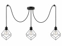 Lampa wisząca 3xE27 RUBEN BLACK