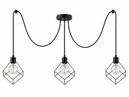 Lampa wisząca 3xE27 RUBEN BLACK