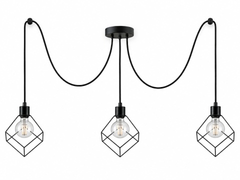 Lampa wisząca 3xE27 RUBEN BLACK