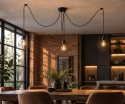Lampa wisząca 3xE27 RUBEN BLACK
