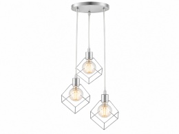 Lampa wisząca 3xE27 RUBEN SILVER