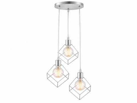 Lampa wisząca 3xE27 RUBEN SILVER