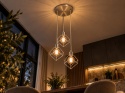 Lampa wisząca 3xE27 RUBEN SILVER