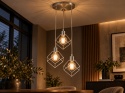 Lampa wisząca 3xE27 RUBEN SILVER
