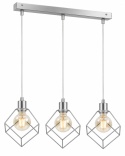 Lampa wisząca 3xE27 RUBEN SILVER