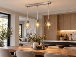 Lampa wisząca 3xE27 RUBEN SILVER
