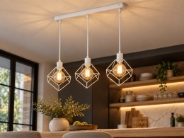 Lampa wisząca 3xE27 RUBEN WHITE