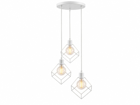 Lampa wisząca 3xE27 RUBEN WHITE