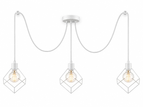 Lampa wisząca 3xE27 RUBEN WHITE