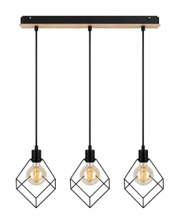 Lampa wisząca 3xE27 RUBEN WOOD