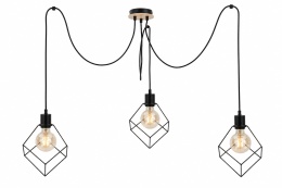 Lampa wisząca 3xE27 RUBEN WOOD