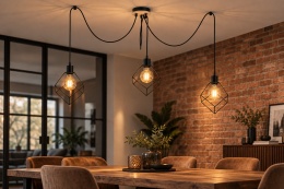 Lampa wisząca 3xE27 RUBEN WOOD