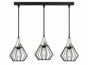 Lampa wisząca 3xE27 SELENE BLACK/SILVER