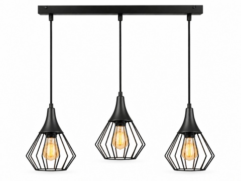 Lampa wisząca 3xE27 SELENE BLACK