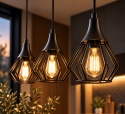 Lampa wisząca 3xE27 SELENE BLACK