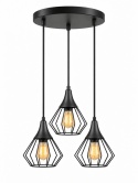 Lampa wisząca 3xE27 SELENE BLACK