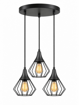 Lampa wisząca 3xE27 SELENE BLACK