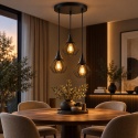 Lampa wisząca 3xE27 SELENE BLACK