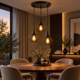 Lampa wisząca 3xE27 SELENE BLACK