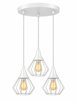 Lampa wisząca 3xE27 SELENE WHITE