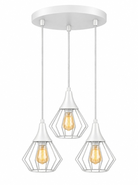 Lampa wisząca 3xE27 SELENE WHITE