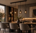 Lampa wisząca 4xE27 LACRIMA SMOKY BLACK