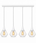 Lampa wisząca 4xE27 SELENE WHITE