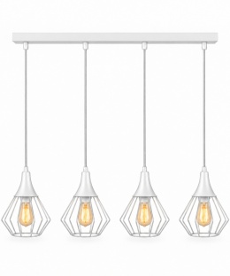 Lampa wisząca 4xE27 SELENE WHITE