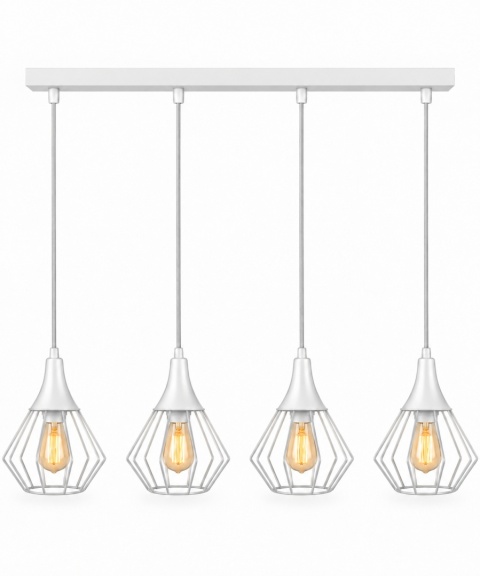 Lampa wisząca 4xE27 SELENE WHITE