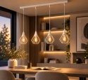 Lampa wisząca 4xE27 SELENE WHITE