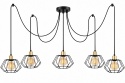 Lampa wisząca 5xE27 LUNA GOLD