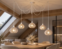 Lampa wisząca 5xE27 NICOLETA 809