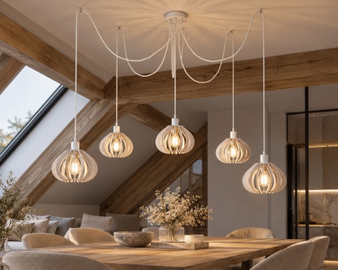 Lampa wisząca 5xE27 NICOLETA 809