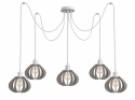 Lampa wisząca 5xE27 NICOLETA GREY 839