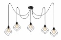 Lampa wisząca 5xE27 RUBEN BLACK