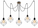 Lampa wisząca 5xE27 RUBEN WOOD
