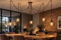 Lampa wisząca 5xE27 RUBEN WOOD