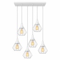 Lampa wisząca 6xE27 SELENE WHITE