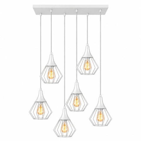 Lampa wisząca 6xE27 SELENE WHITE